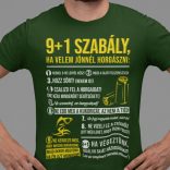 9+1 szabály, ha velem jönnél horgászni (Férfi póló)