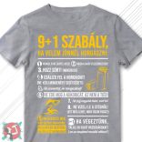 9+1 szabály, ha velem jönnél horgászni (Férfi póló)