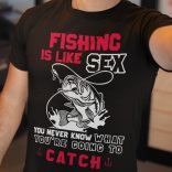 Fishing is like sex... (Férfi póló)