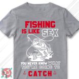 Fishing is like sex... (Férfi póló)